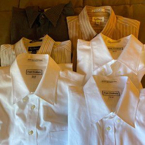 6 pcs Paul Fredricks long sleeve dress shirts